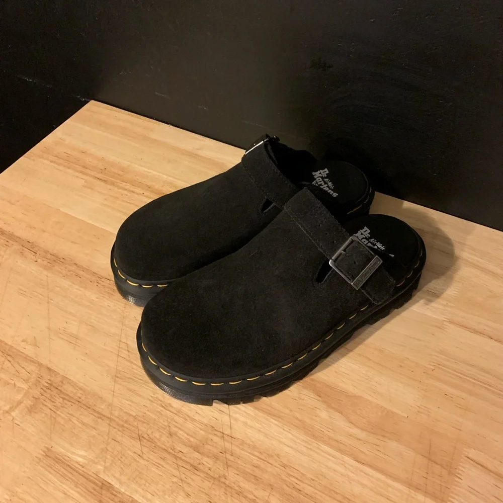 Dr. Martens Zebzag Slingback Platform Mule - Black - Picture 3 of 6